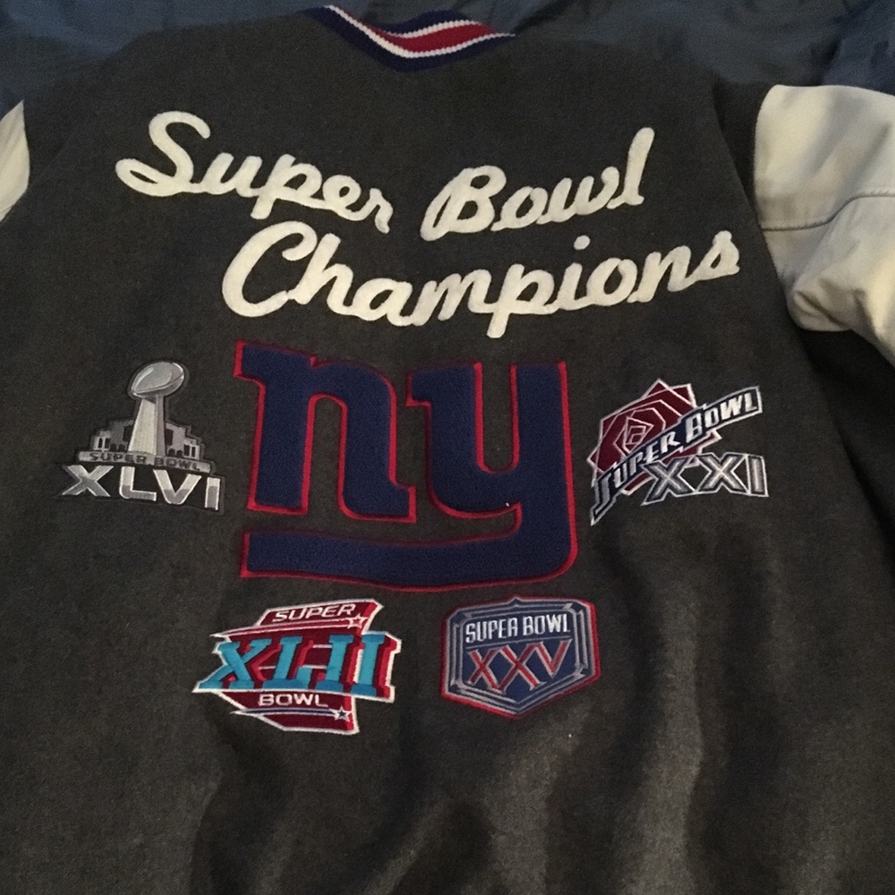 New York giants championship varsity jacket